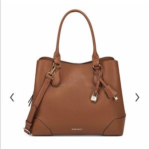 Nine West Brooklyn Jet Set Carryall Satchel Bag & Astoria Zip Around Wristlet